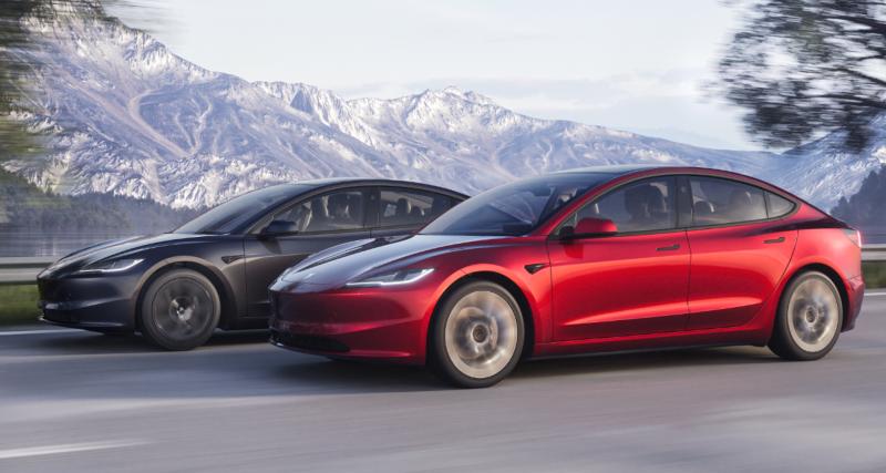 Tesla Model 3 restylée (2023) : lifting de mi-carrière pour la berline, son prix augmente légèrement - Tesla Model 3 restylée (2023)