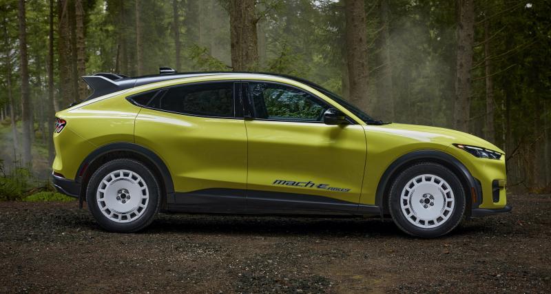 Ford Mustang Mach-E Rally (2024) : le SUV électrique passe en mode tout-terrain dans cette version - Ford Mustang Mach-E Rally (2024)