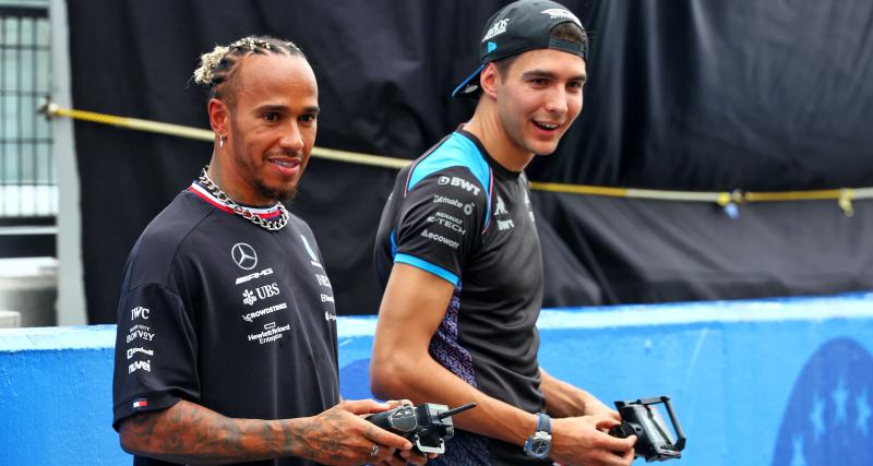  - Esteban Ocon et Lewis Hamilton se font la course en voitures télécommandées