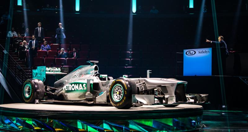 Cette Mercedes conduite par Lewis Hamilton est la Formule 1 moderne la plus chère du monde - Photo d'illustration