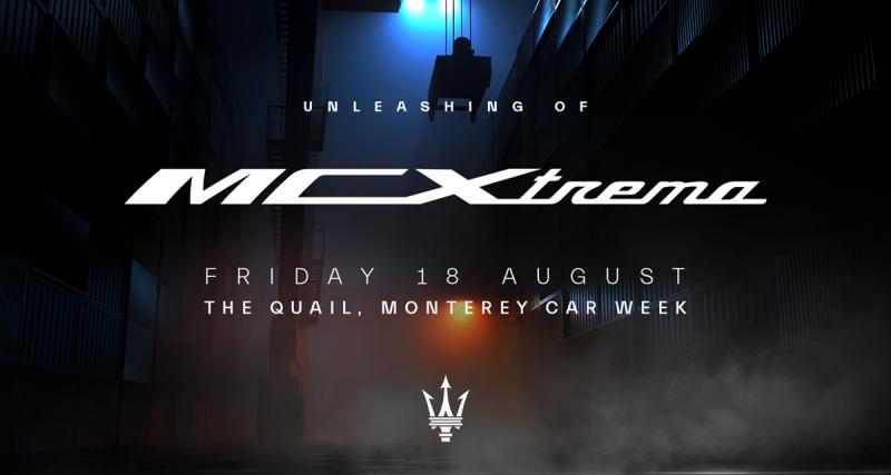  - Maserati s’invite à Pebble Beach pour dévoiler la MCXtrema, une supercar dérivée de la MC20