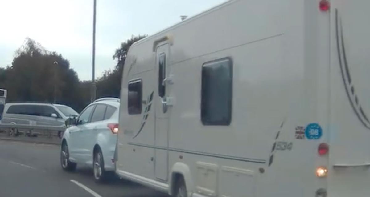 VIDEO - Ce camping-car coupe la route d'un autre conducteur, l'accrochage est évité de peu