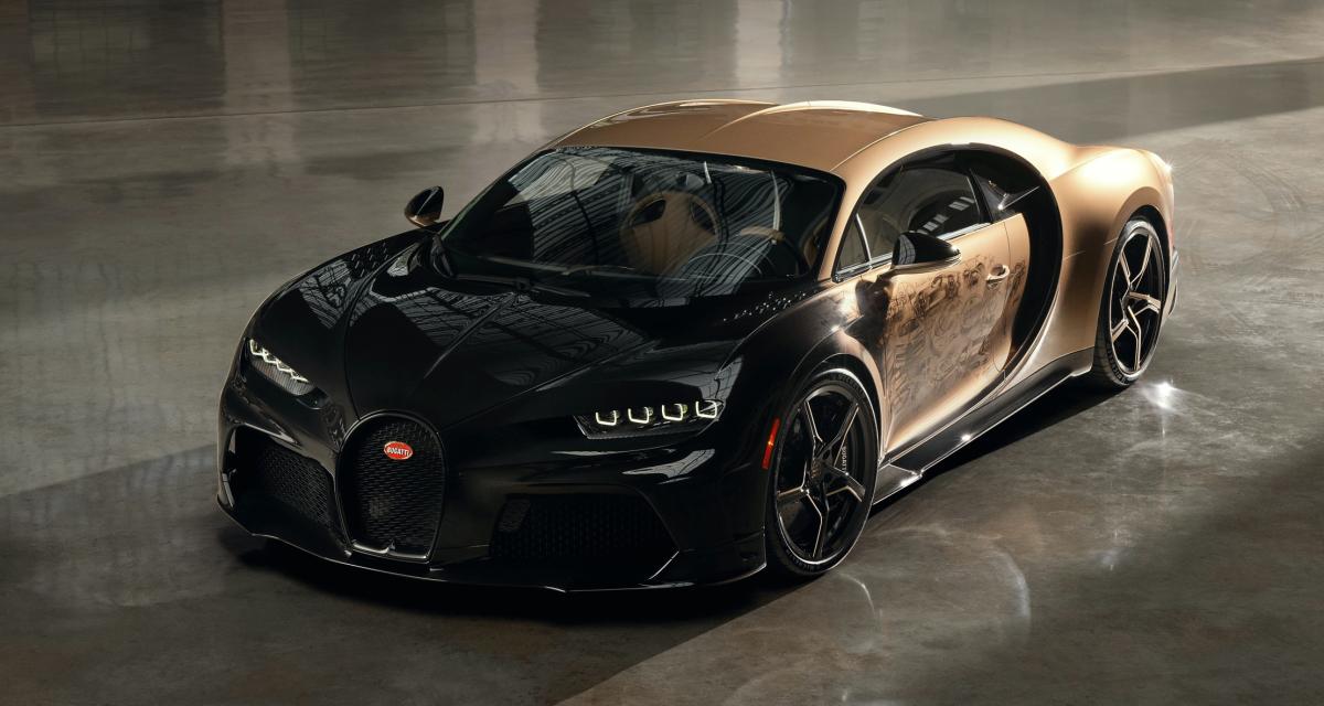 Bugatti Chiron Super Sport Golden Era (2023) : personnalisée sur mesure, elle retrace l'histoire de Bugatti