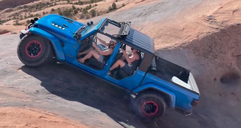  - La session off-road se termine très mal pour cette Jeep Gladiator mal préparée