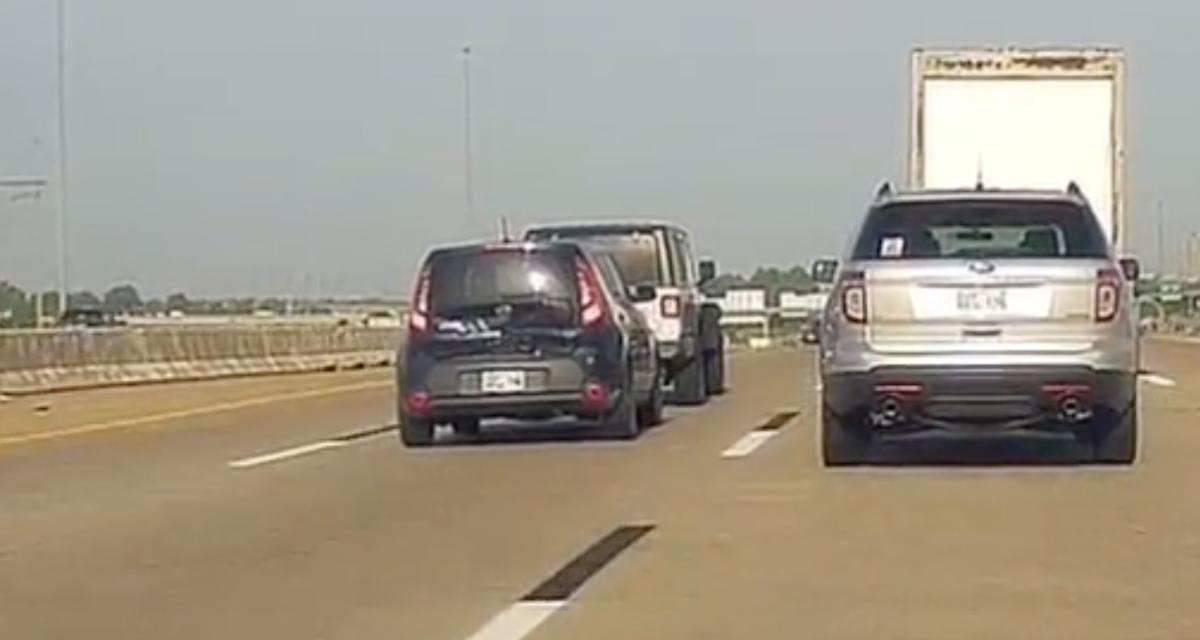 VIDEO - Road rage sur l'autoroute, ça tourne au ridicule