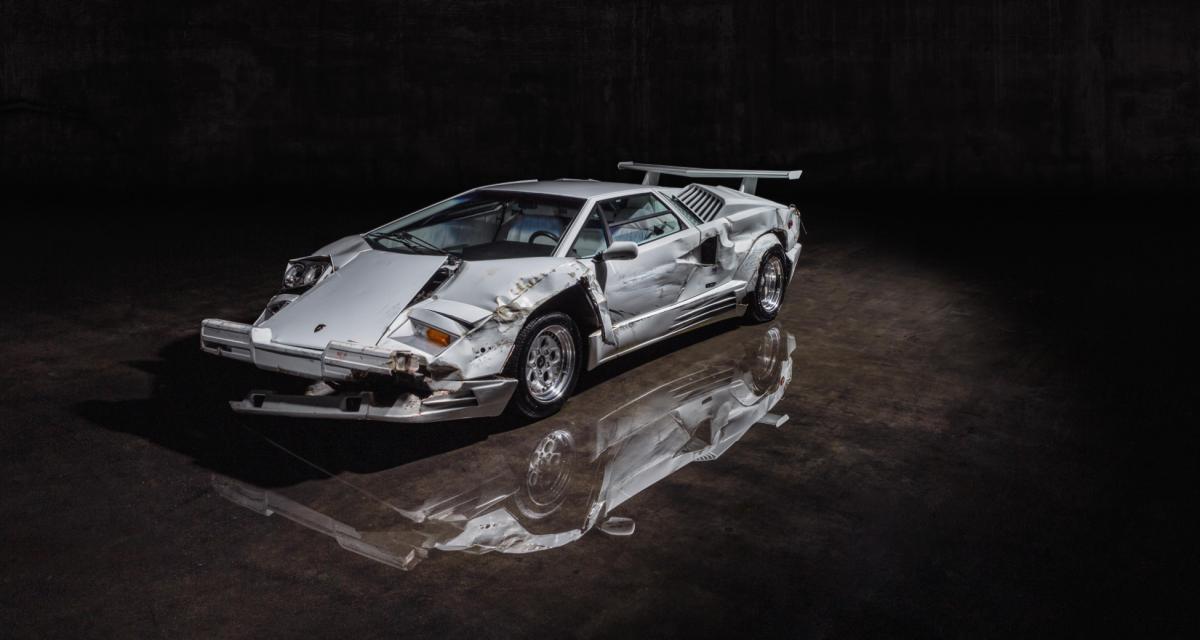 Accidentée lors du tournage d'un film de Martin Scorsese, cette Lamborghini pourrait se vendre à 2M¬
