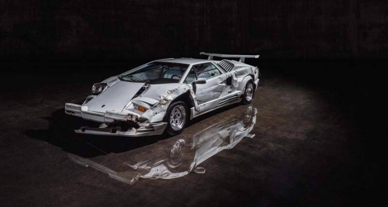  - Accidentée lors du tournage d'un film de Martin Scorsese, cette Lamborghini pourrait se vendre à 2M€