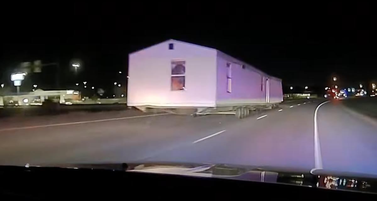 VIDEO - Quand la police se retrouve embarquée dans une course-poursuite avec... une maison !