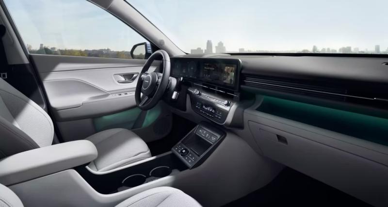 Hyundai KONA Hybrid : une Nouvelle Génération qui innove et fait tourner les têtes - Un espace intérieur repensé pour plus de confort