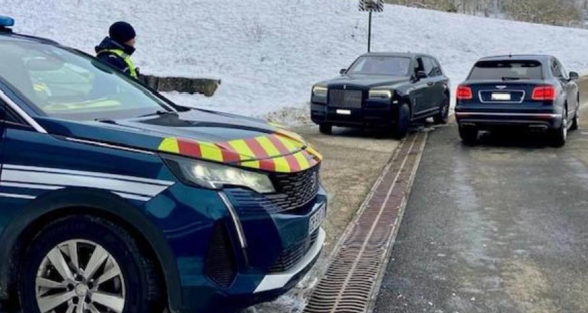 Gros coup de filet pour les gendarmes de Haute-Savoie, une Rolls-Royce et une Bentley interceptées