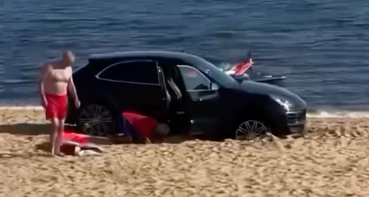 VIDEO - Le pique-nique à la plage ne s'est pas passé comme prévu pour ces automobilistes