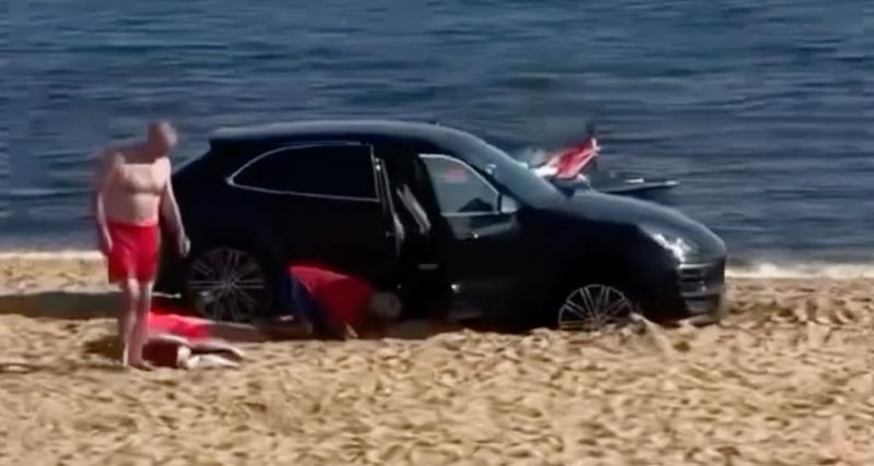  - VIDEO - Le pique-nique à la plage ne s’est pas passé comme prévu pour ces automobilistes
