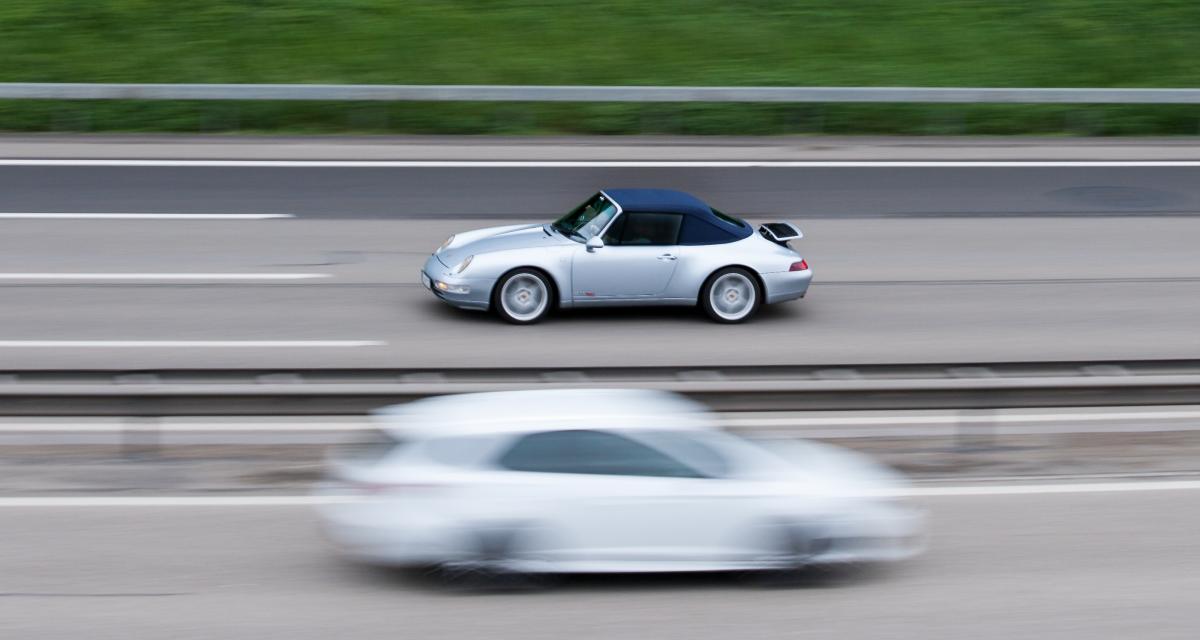 À plus de 200 km/h en Porsche sur l'autoroute, l'automobiliste se croyait peut-être sur une route allemande