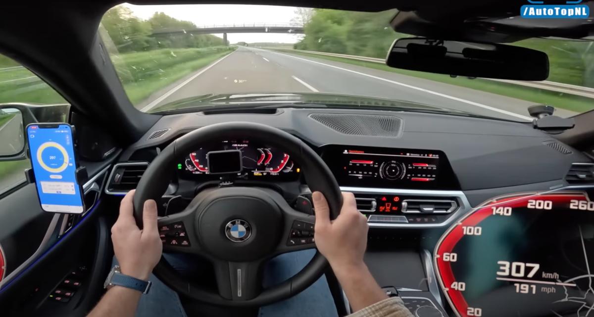 VIDEO - À 307 km/h, cette BMW M440i modifiée profite d'une autoroute allemande complètement déserte
