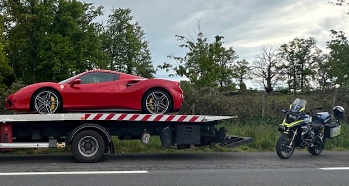 Une Ferrari part à la fourrière à cause d'un excès de vitesse, l'automobiliste n'était même pas à 200 km/h !