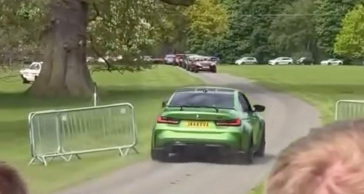 VIDEO - Cette puissante BMW place une grosse accélération avant de se rendre compte que la route n'est pas libre
