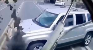 VIDEO - Il coupe la route d’un camion bétonneur, mauvaise idée…