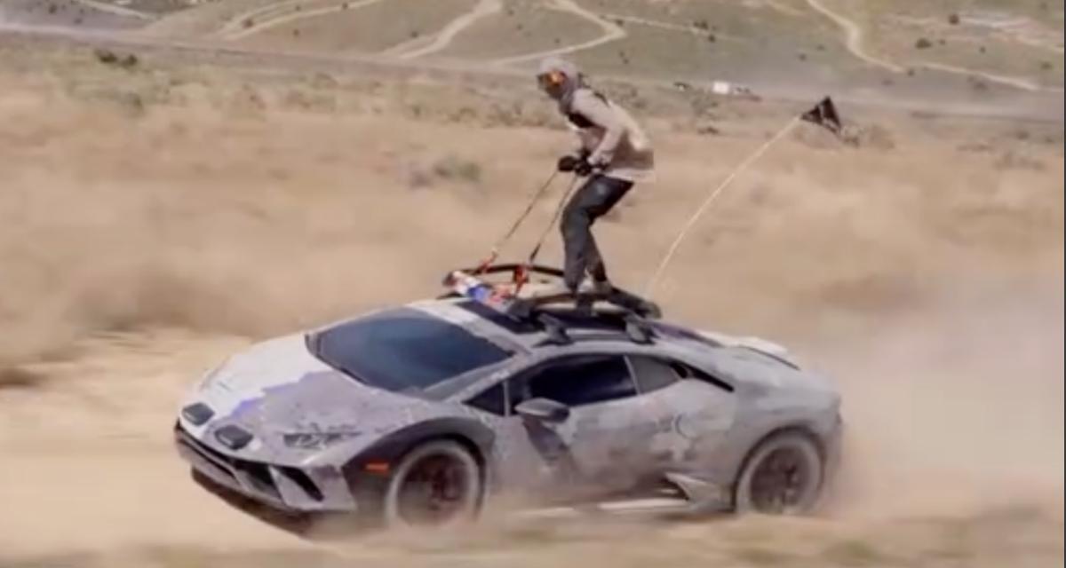 VIDEO - Ce cascadeur du dimanche transforme sa Lamborghini Sterrato en skateboard !