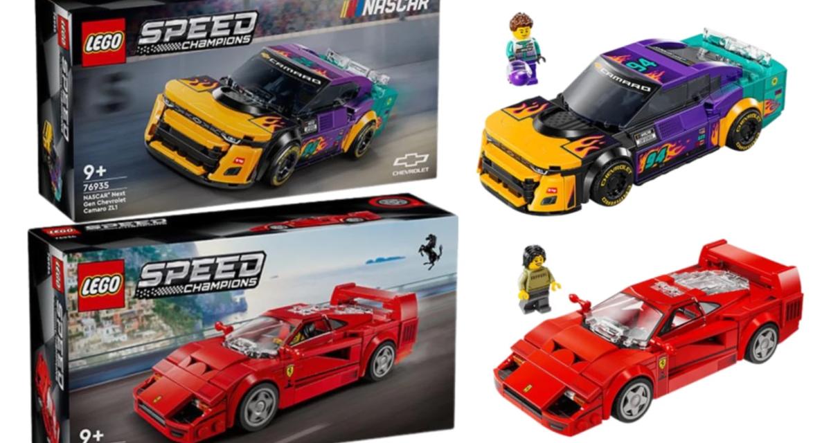 Lego dévoile la Ferrari F40 et la Camaro ZL1 pour l'été 2024