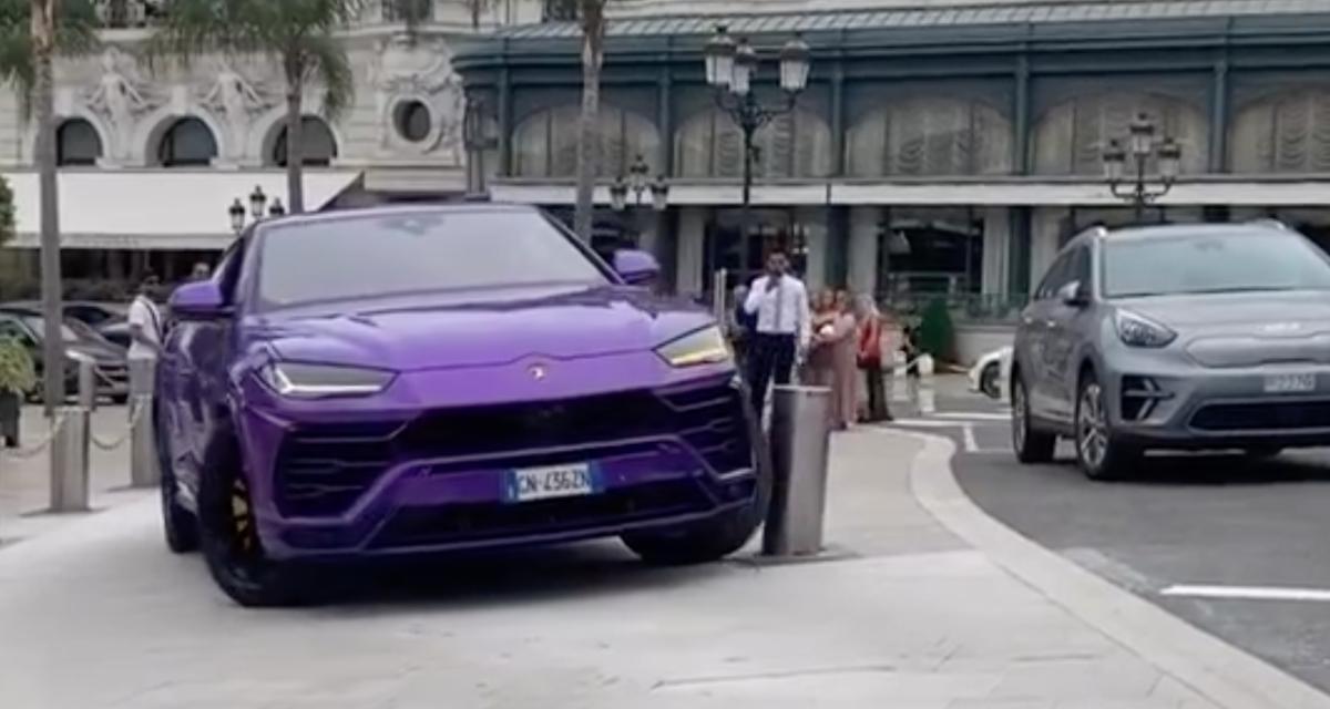 VIDEO - À bord de son Lamborghini Urus, monsieur n'est visiblement pas très à l'aise dans les rues de Monaco