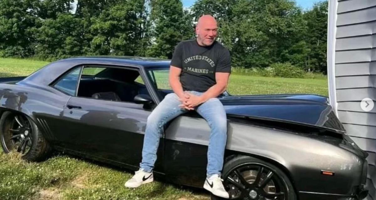 Le patron de l'UFC voulait frimer avec sa Camaro de collection, il a terminé planté dans son garage