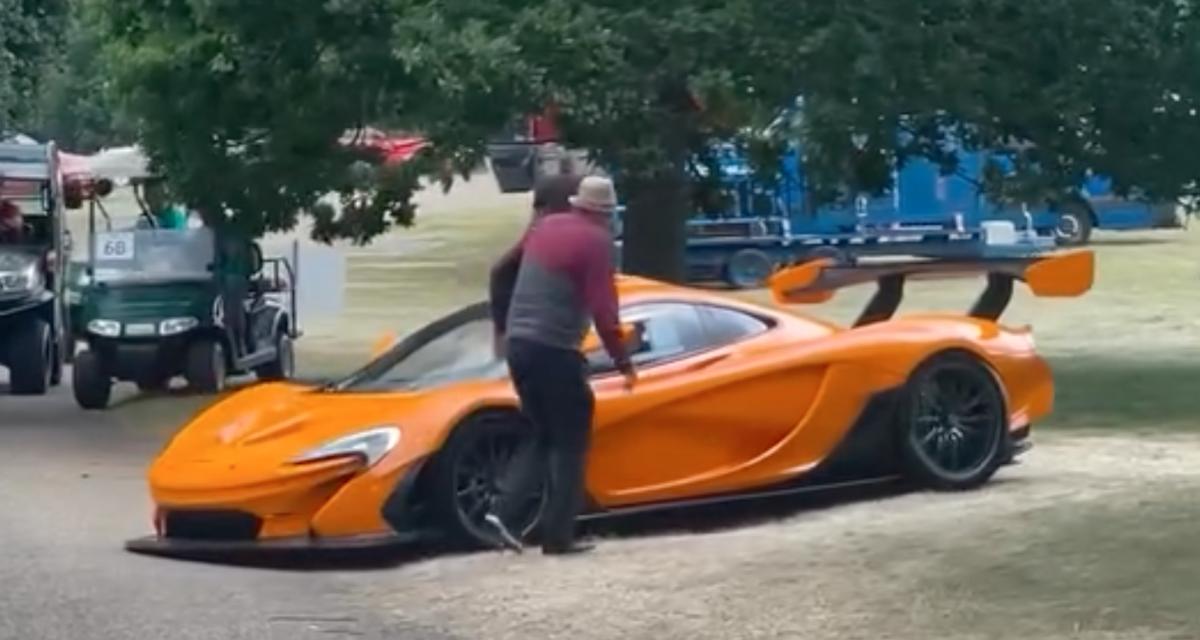 VIDEO - Garer cette McLaren P1 GTR dans l'herbe n'était pas une très bonne idée...