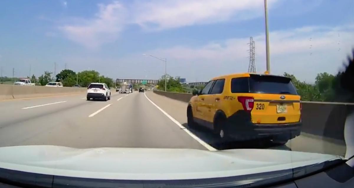 VIDEO - Ce taxi est vraiment très pressé, il n'hésite pas à rouler vraiment n'importe comment