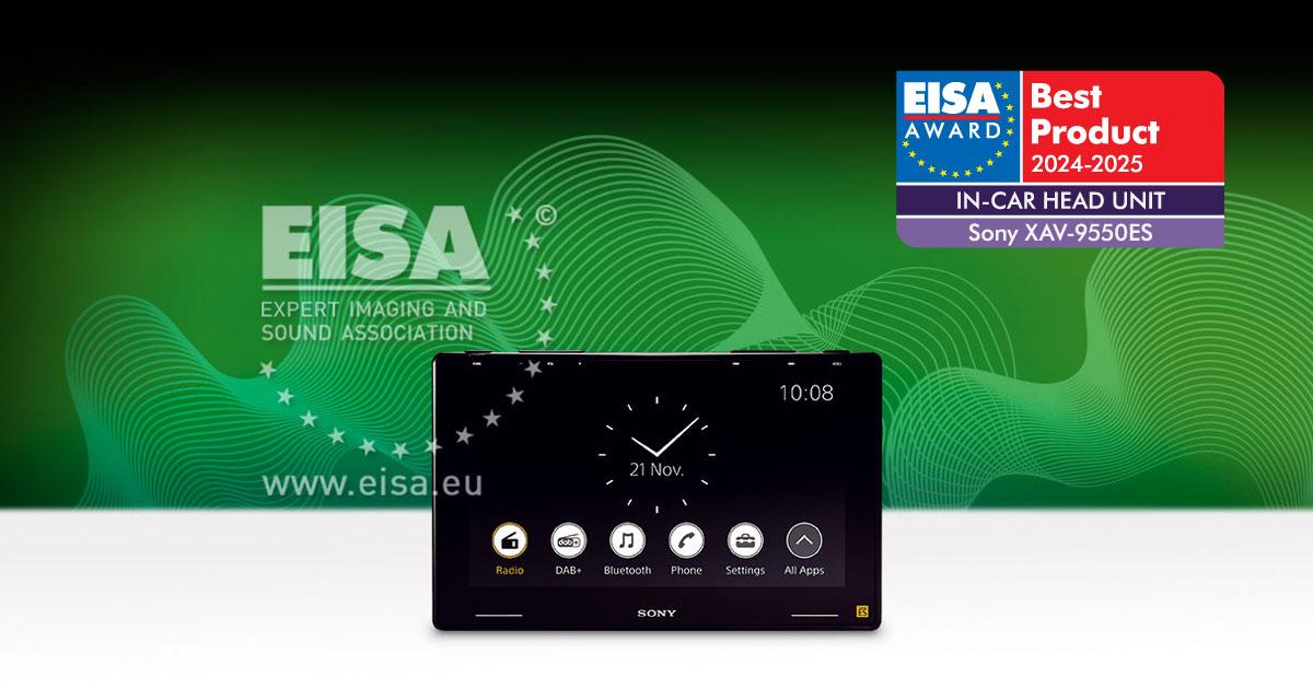 Sony a été primée à l'EISA 2024-2025 pour sa station multimédia XAV-9550ES