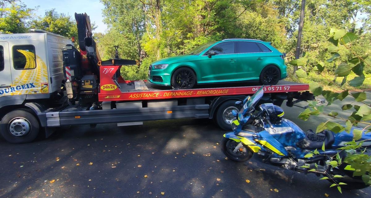 Il pousse sa voiture sur les routes de Dordogne et explose le compteur du radar des gendarmes