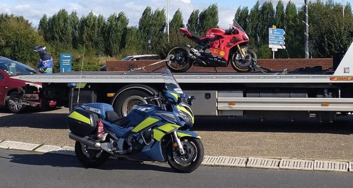 Flashé à 215 km/h sur l'A28 : sa Ducati placée en fourrière et son permis envolé