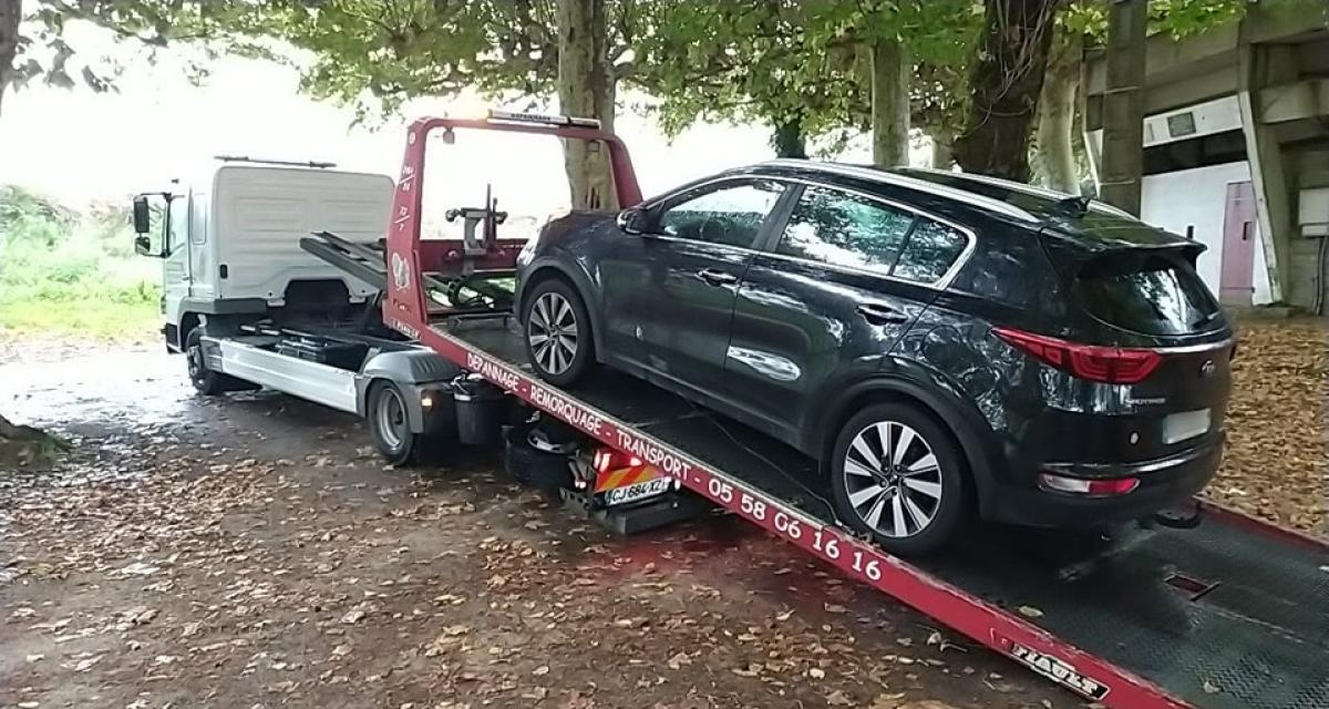 La pluie battante des Landes n'arrête pas cet automobiliste, les gendarmes le flashent à 150 km/h