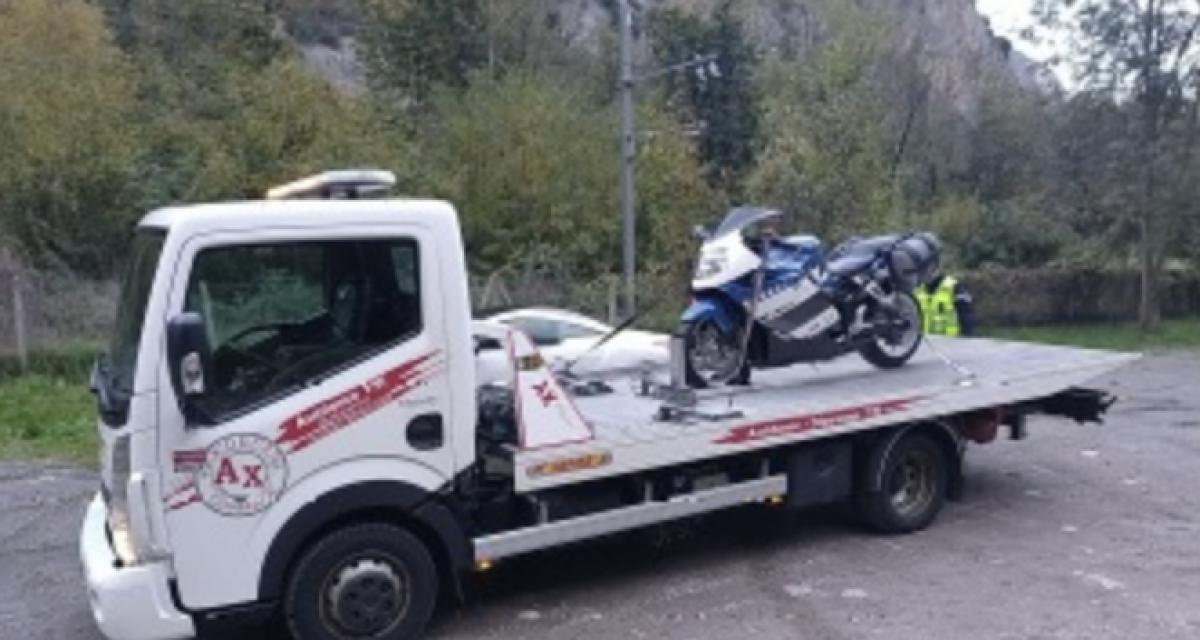 Flashé à plus de 200 km/h sur une nationale : sa moto de rêve envoyée à la fourrière