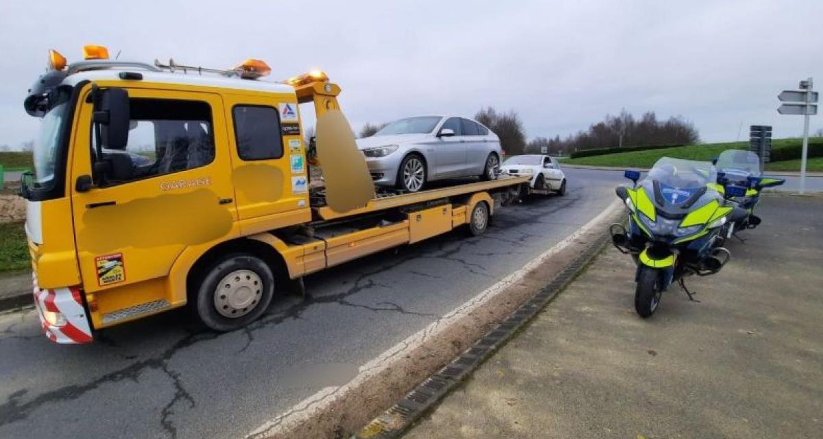 Un excès de vitesse sans permis et sous alcool et drogue l'envoie en garde à vue !