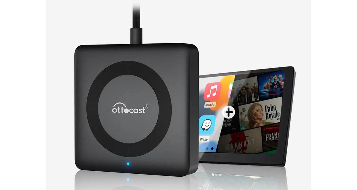 Une interface pour rajouter le CarPlay Wireless et la TV sur un autoradio chez Ottocast