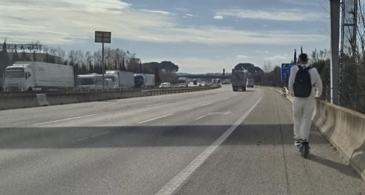 En trottinette électrique sur l'autoroute : une balade qui coûte cher