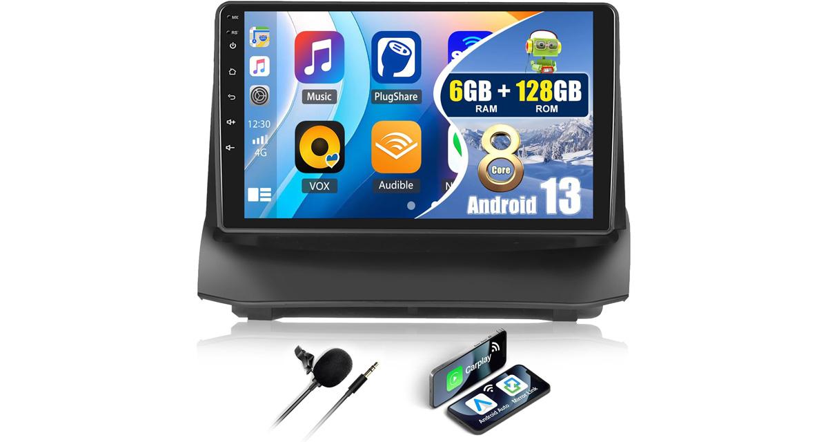 Camecho propose un autoradio Android 13 avec CarPlay pour la Ford Fiesta