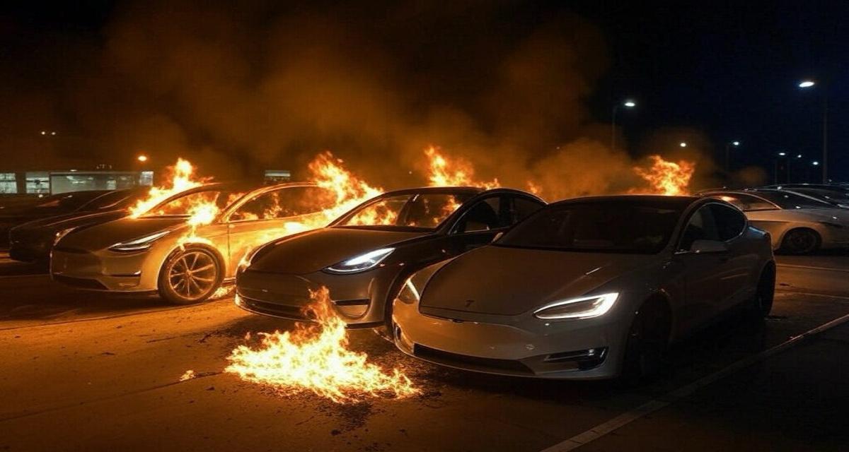 Incendie chez un concessionnaire Tesla près de Toulouse : 12 voitures détruites, la nature criminelle évoquée