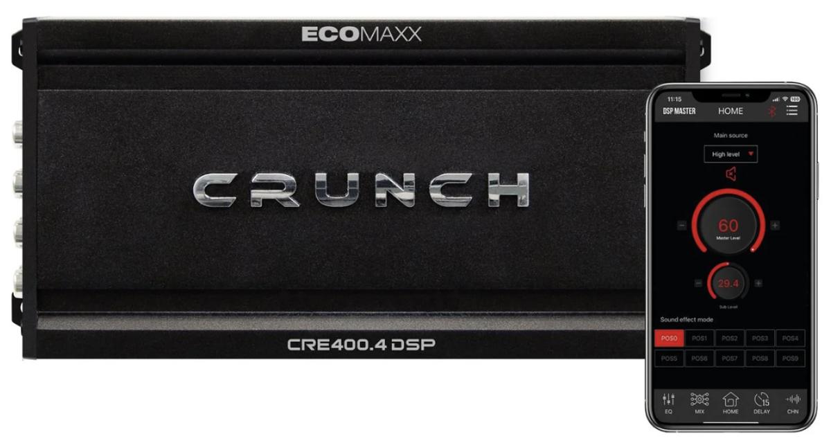 Un mini ampli DSP Classe A/B chez Crunch