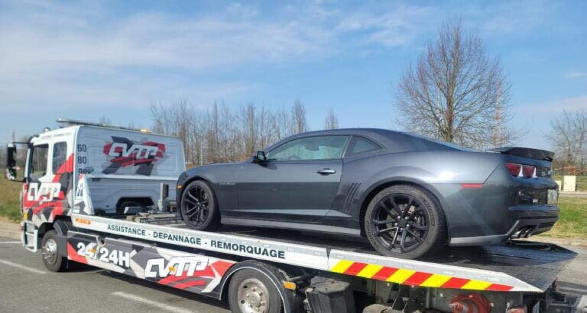 À 220 km/h sur l'A4 : les quelques 588 chevaux de cette Chevrolet Camaro la pénalise lourdement