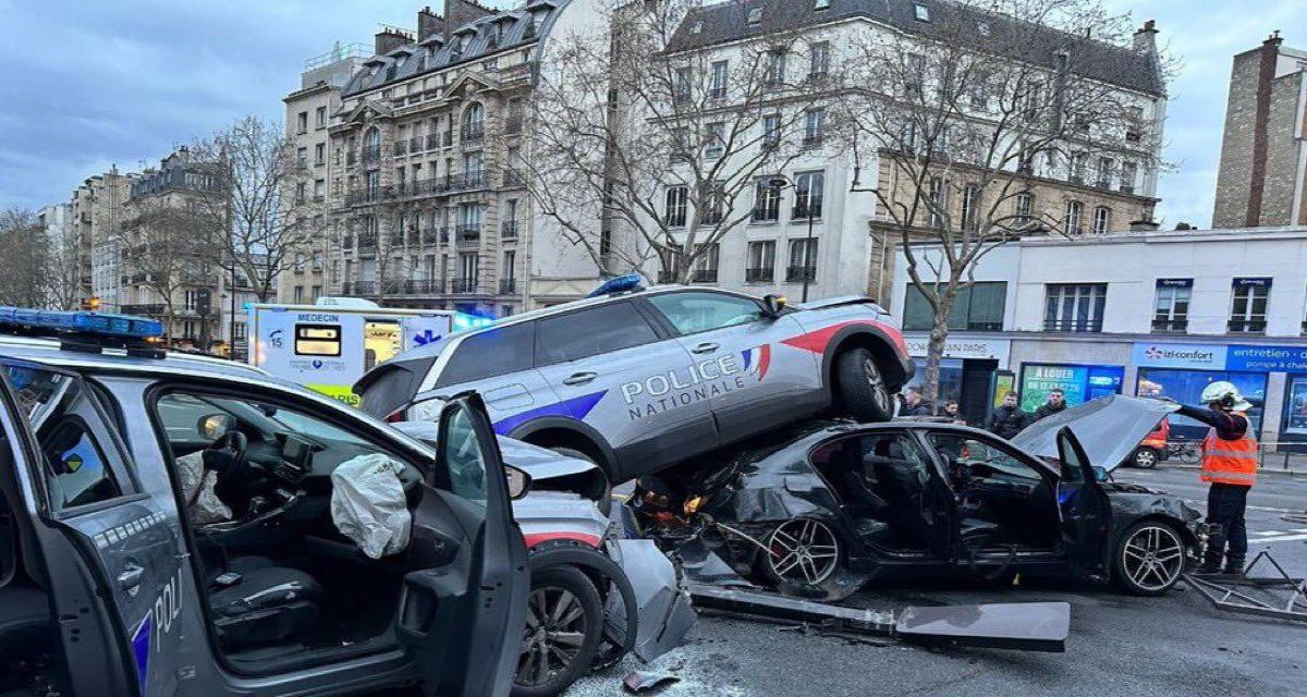 Paris : le conducteur impliqué dans le spectaculaire carambolage relâché... puis de nouveau interpellé pour conduite sans permis