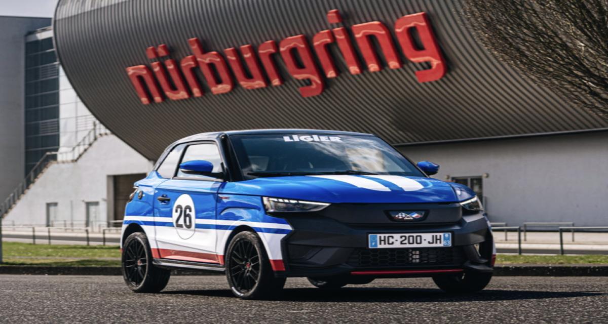 Ligier bat trois records au Nürburgring... en voiture sans permis