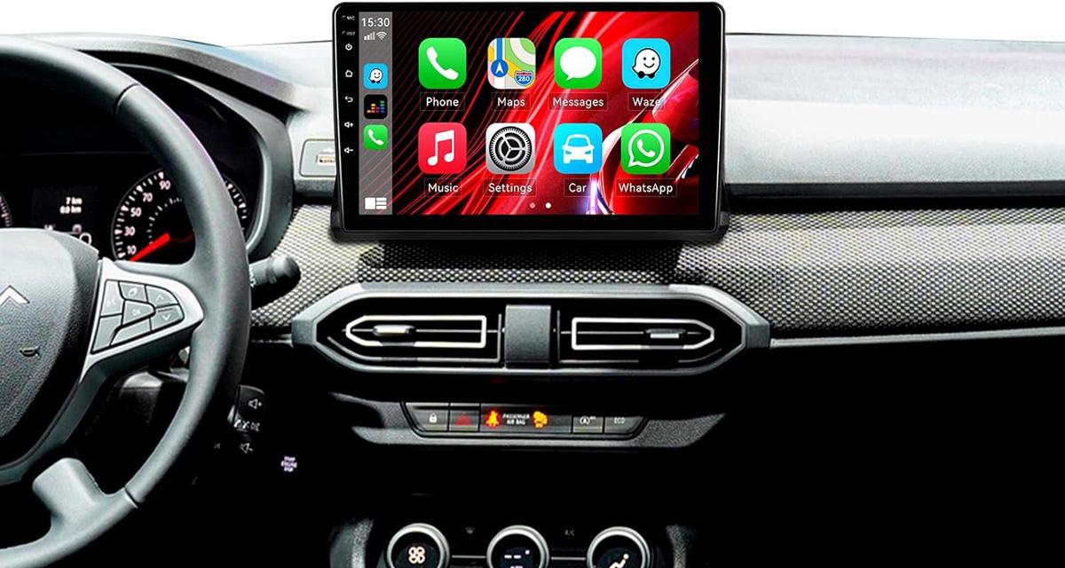 Sixwin présente un autoradio CarPlay grand écran pour les Dacia Sandero 3