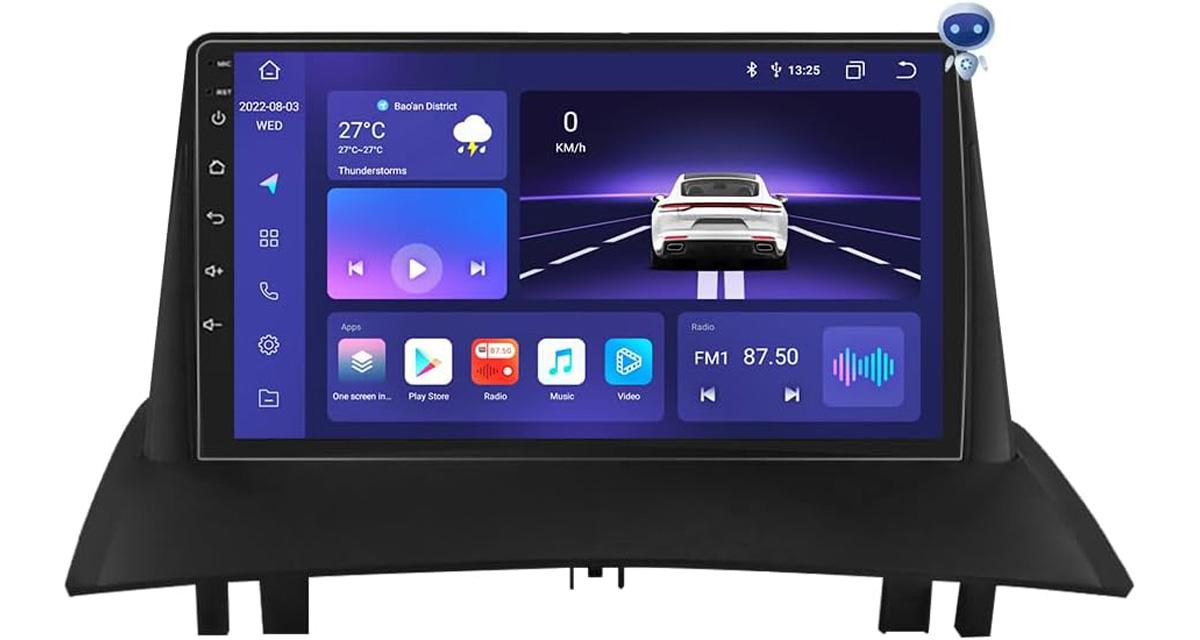 Hizpo commercialise un autoradio Android CarPlay pour la Renault Mégane 2