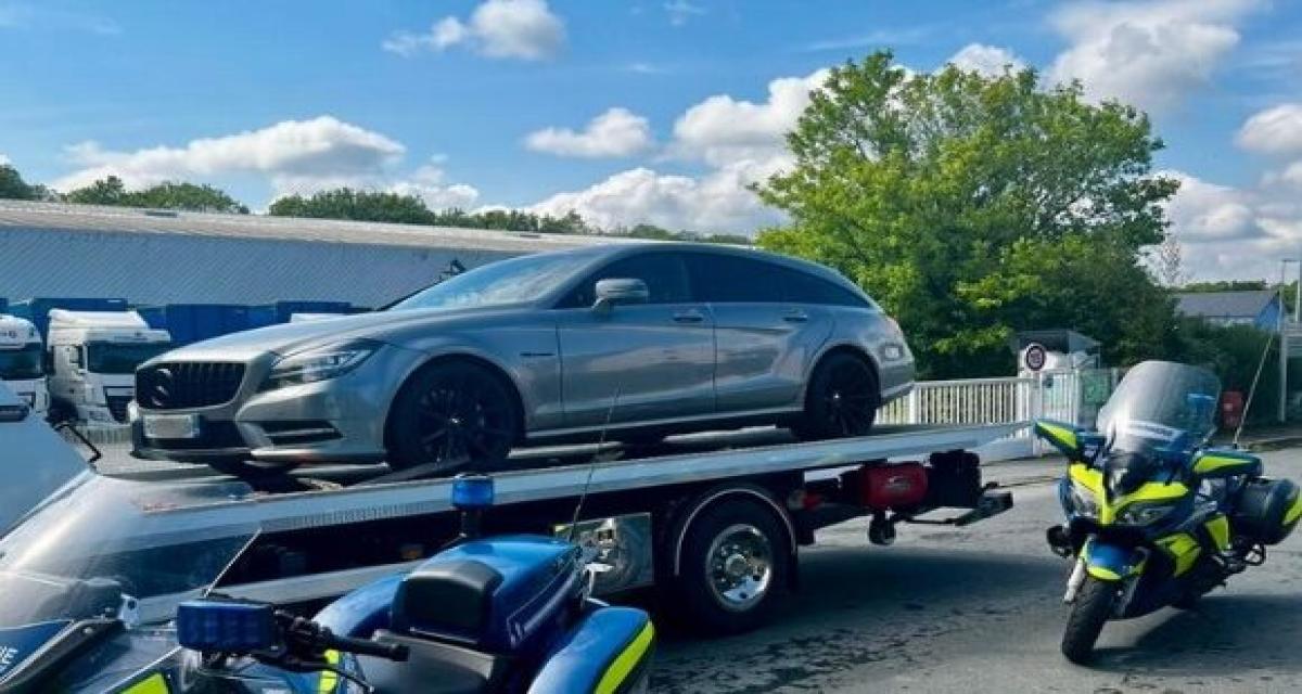 À 192 km/h avec un permis probatoire : sa Mercedes CLS s'est envolée