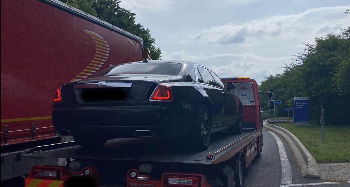 Flashé en excès de vitesse, le conducteur d'une Rolls Royce à fond... jusqu'à la fourrière !