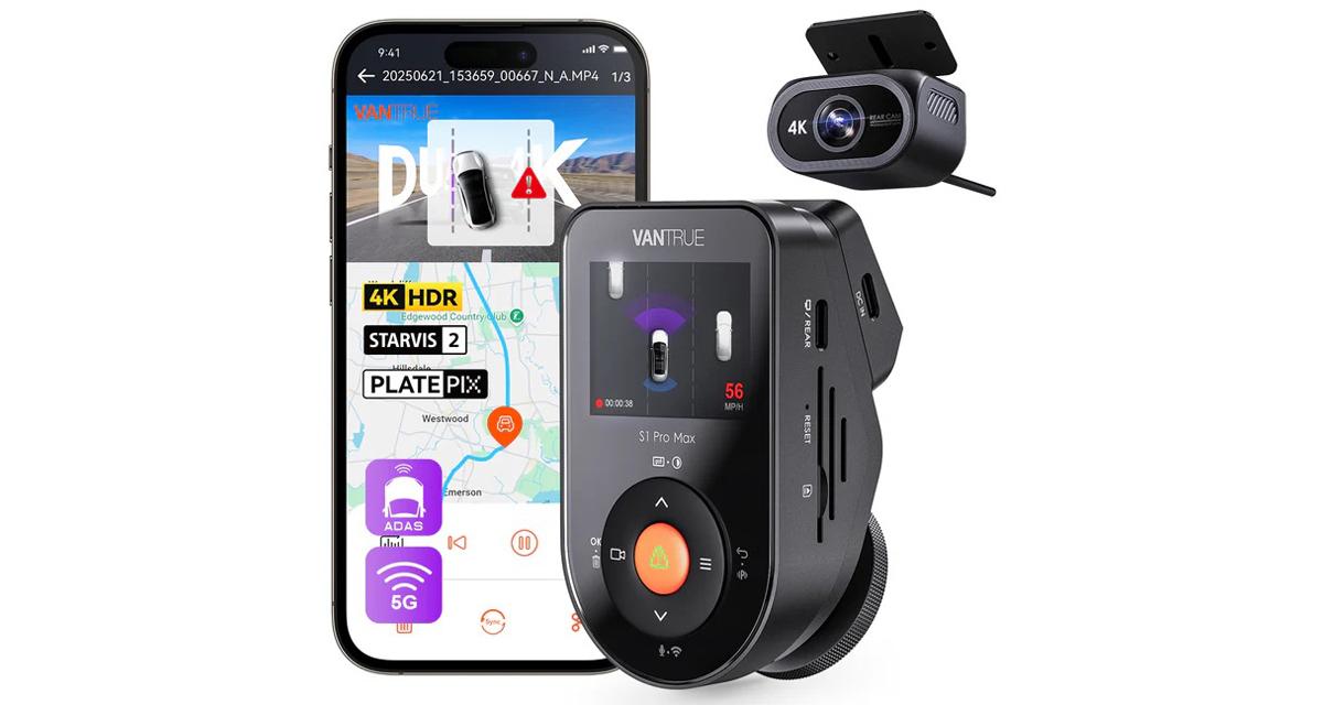 Vantrue dévoile un kit dual dash cam 4K avec des fonctions très complètes