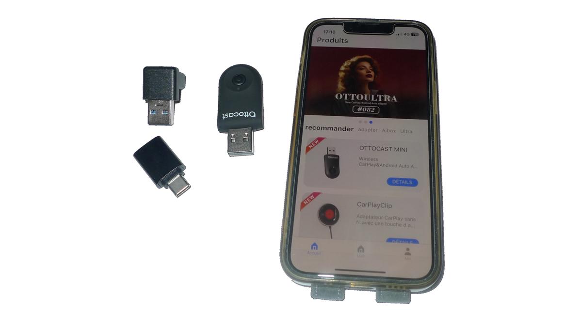 Le CarPlay sans-fil très facilement et à prix canon chez Ottocast avec le Mini Adapter