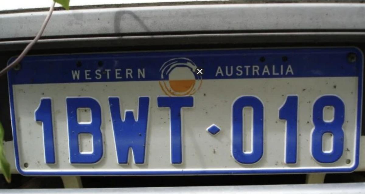 Une plaque d'immatriculation australienne vendue 7 millions d'euros : plus chère qu'une Bugatti Veyron