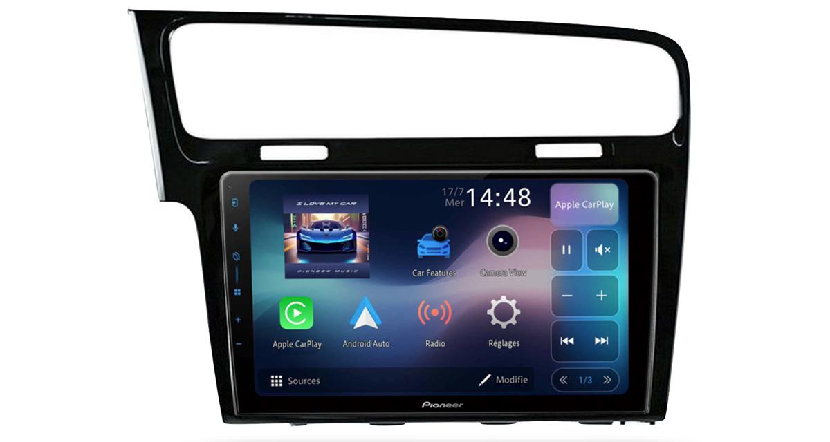 Une station multimédia high-tech pour les VW Golf 7 chez Pioneer