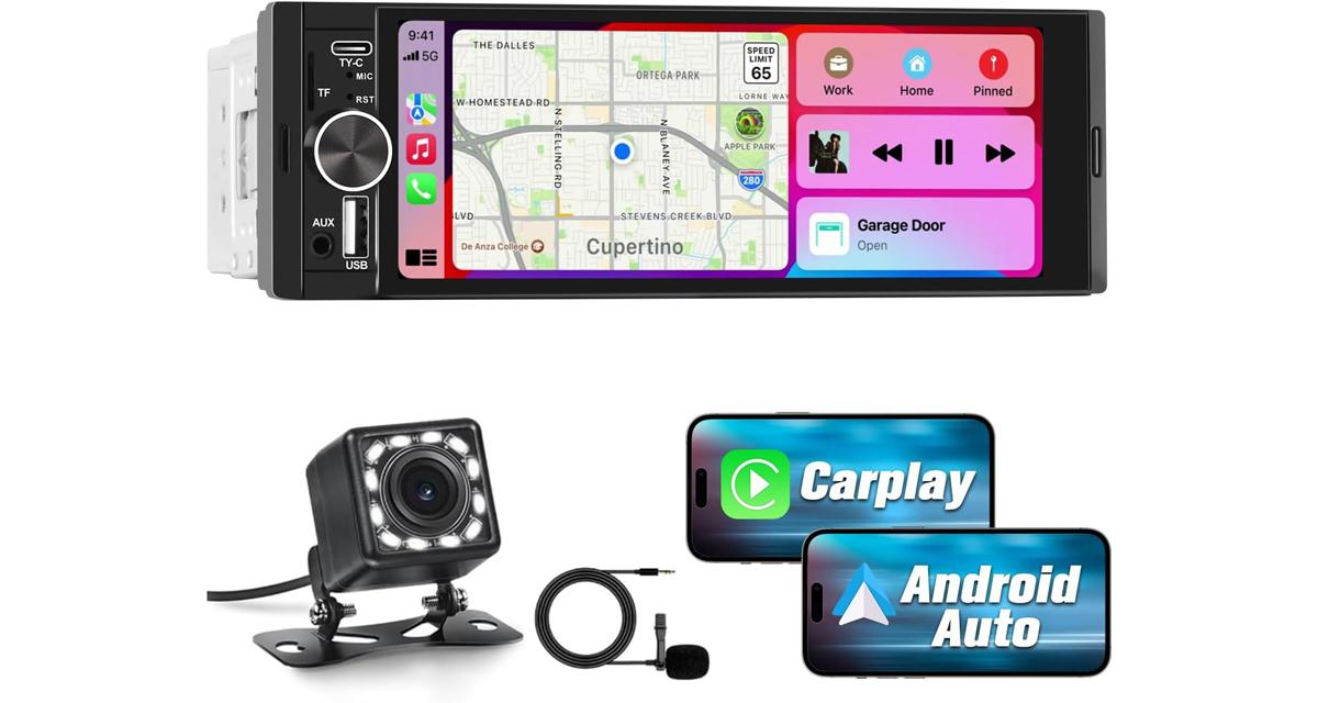 Adoptez le CarPlay dans votre youngtimer avec l'autoradio 1 DIN Hexinex